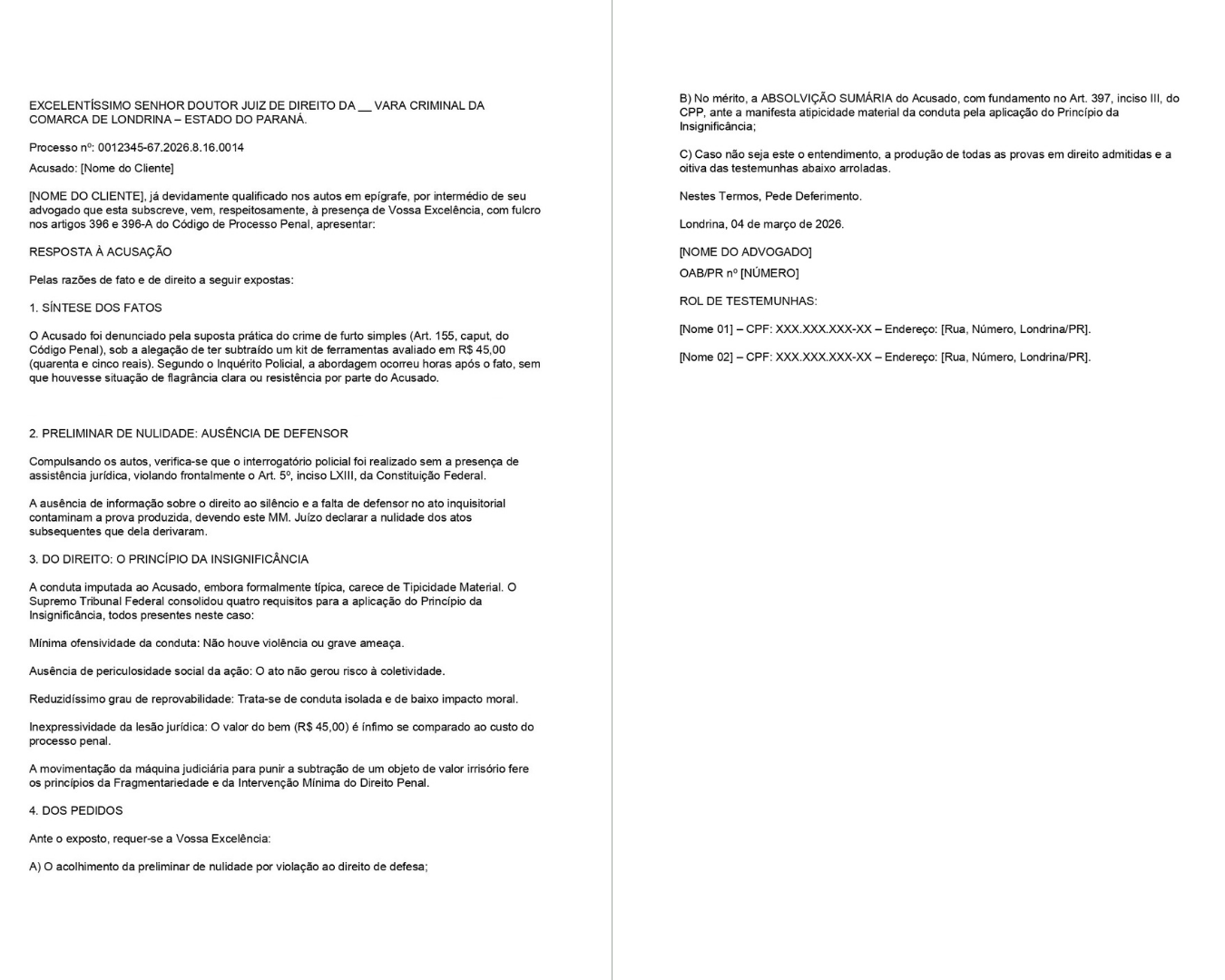 Petição Tradicional